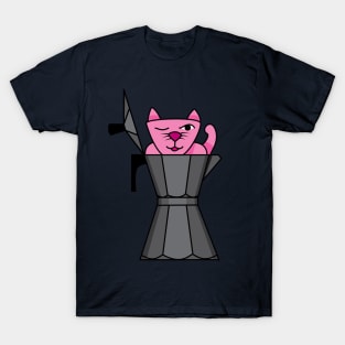 Cat loves coffee T-Shirt